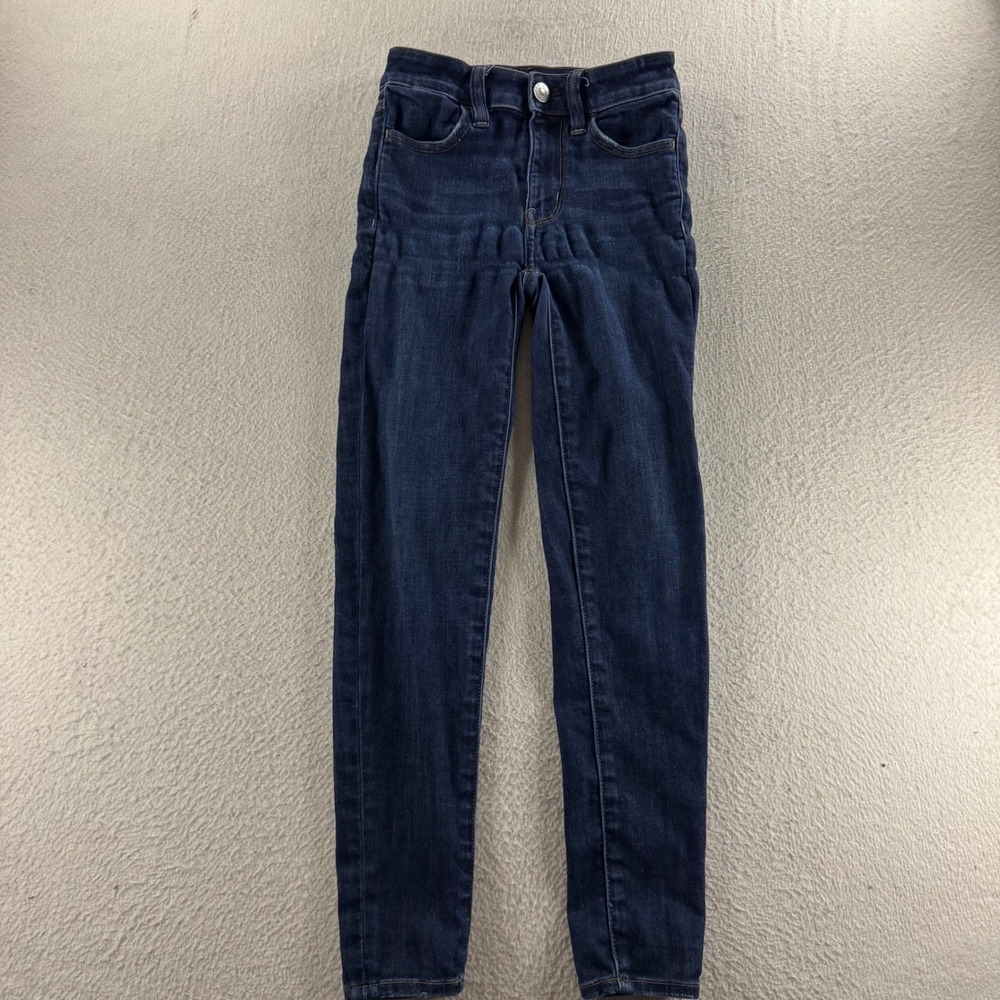 American Eagle Hi-Rise Jegging Womens 00 Short Dark Wash Excellent Stretch Jeans